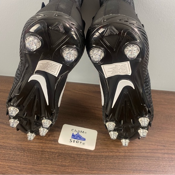 Nike Alpha Menace Elite Detachable CI1530-001 Black Football Cleats Men’s Sz - Picture 8 of 12